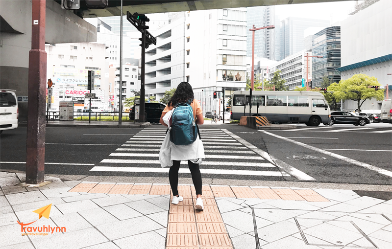 Walking in the streets of Nagoya.